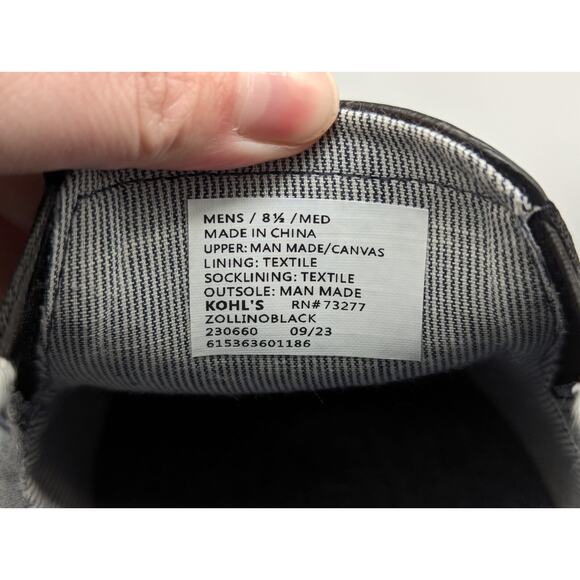 Sonoma Ortholite Eco Zollino Men\'s Slip on Black Casual Loafers Shoes Size 8.5 main image 6